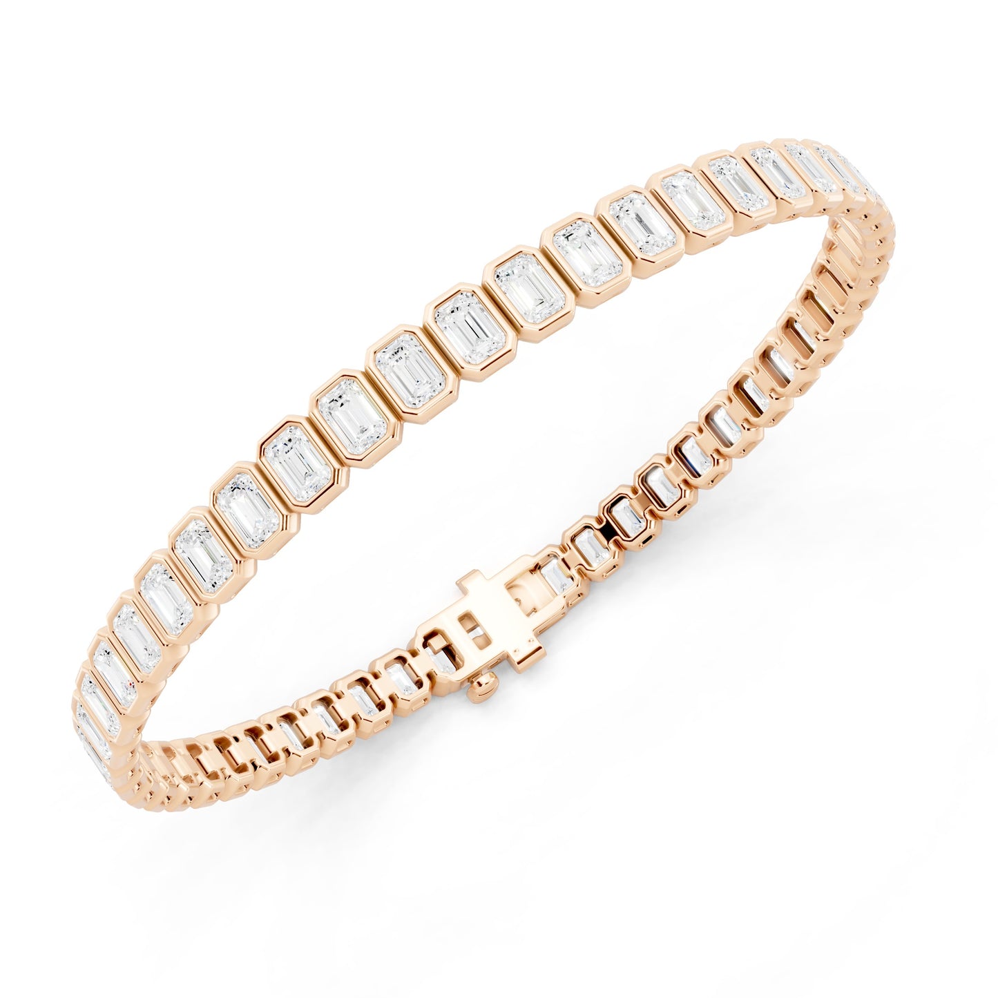 Held Emerald Cut Bangle