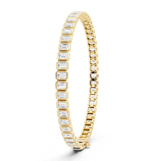 Held Emerald Cut Bangle