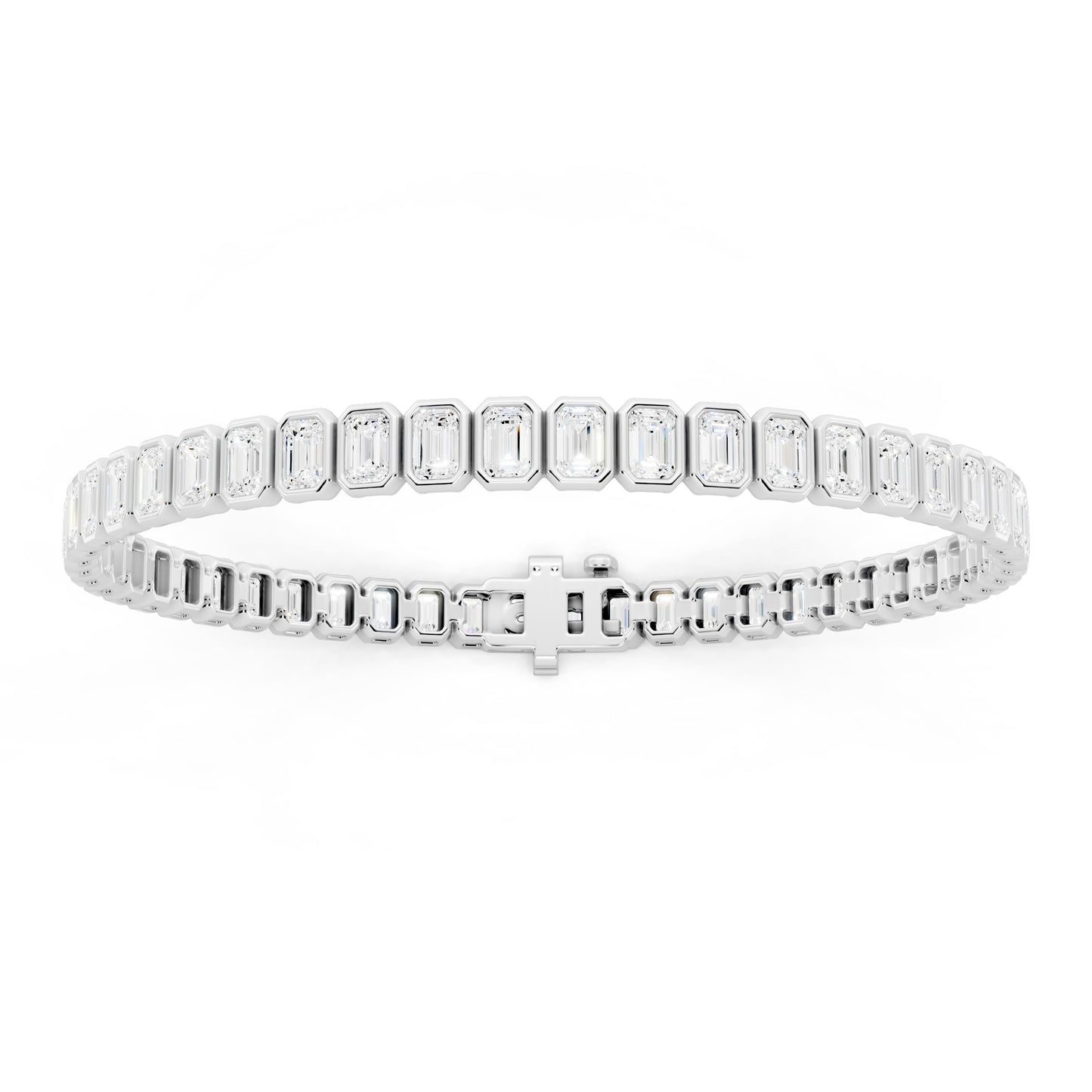 Held Emerald Cut Bangle