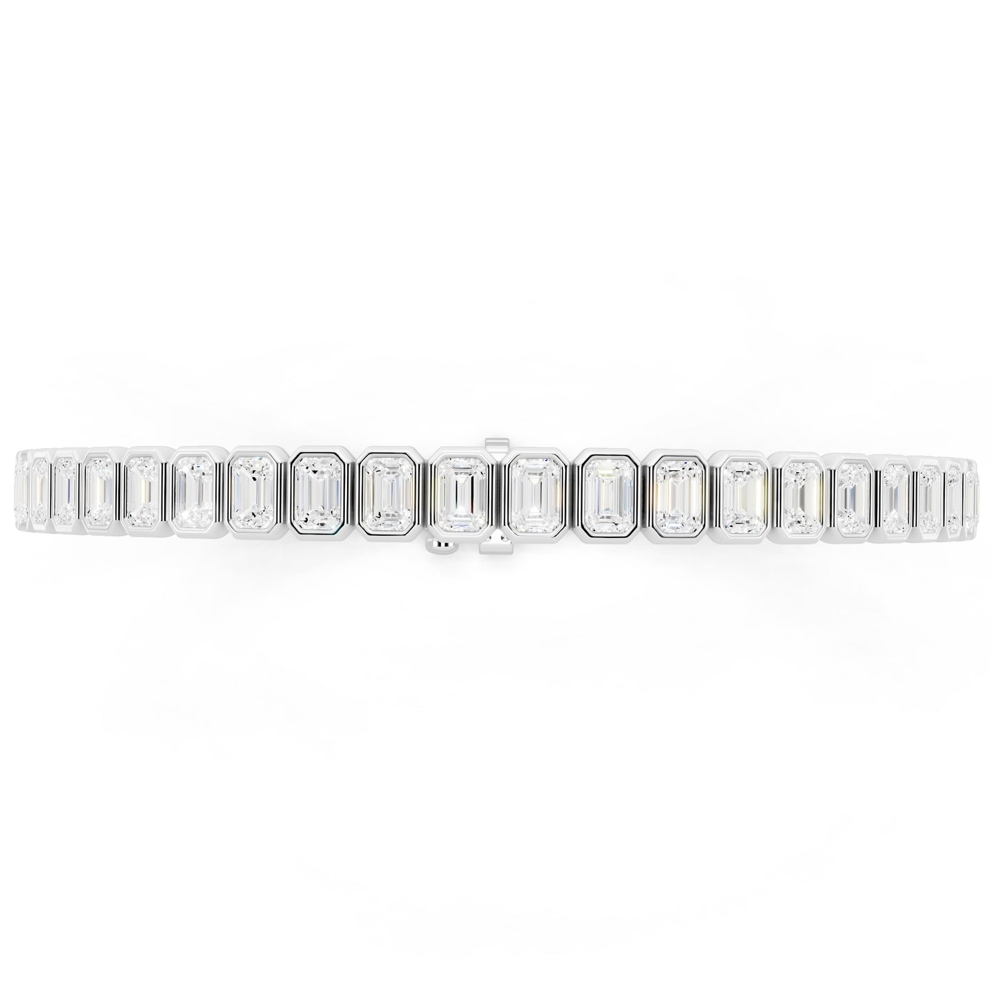 Held Emerald Cut Bangle