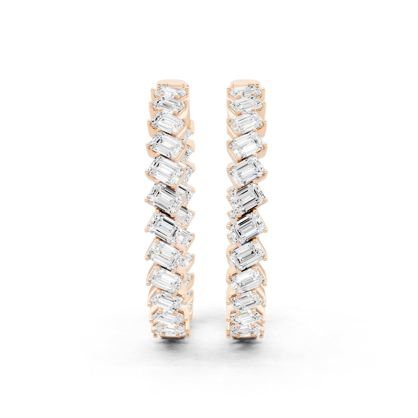 Poise Emerald Cut Earrings