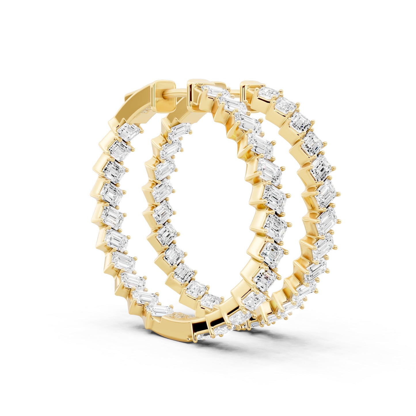 Poise Emerald Cut Earrings