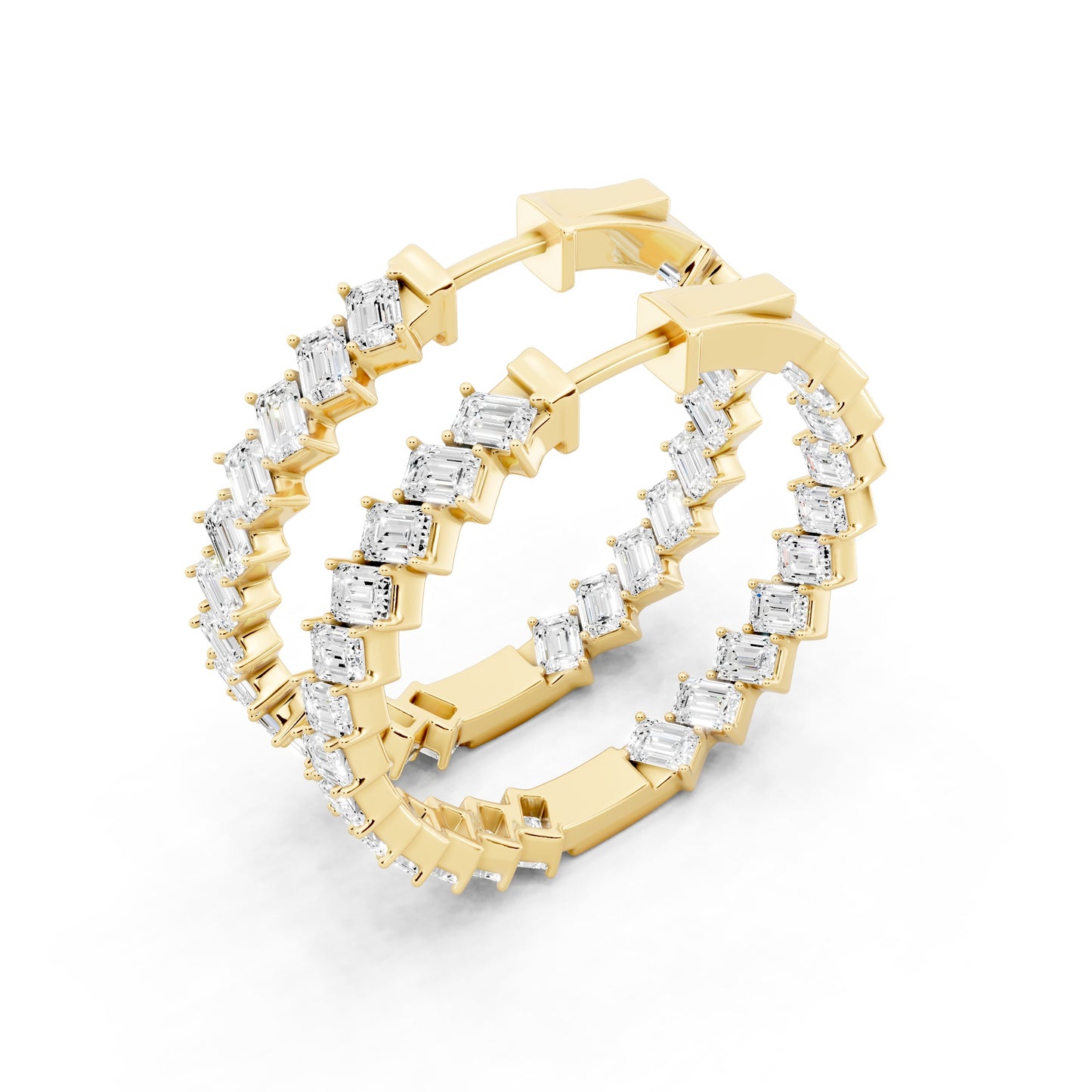 Poise Emerald Cut Earrings