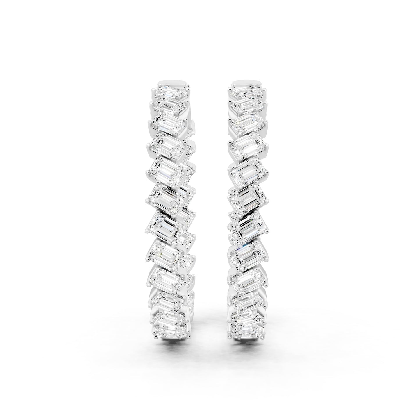 Poise Emerald Cut Earrings
