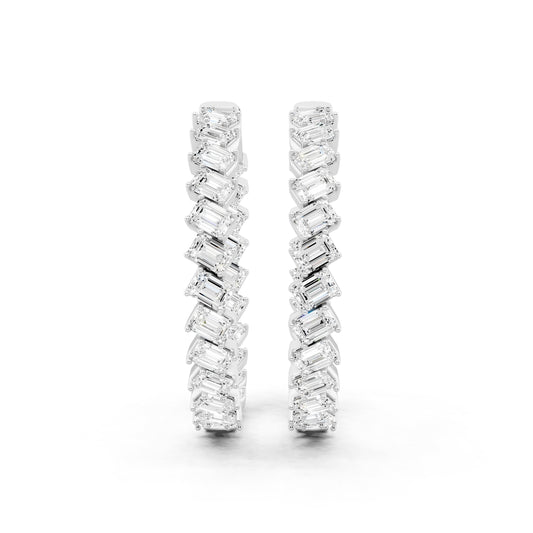 Poise Emerald Cut Earrings