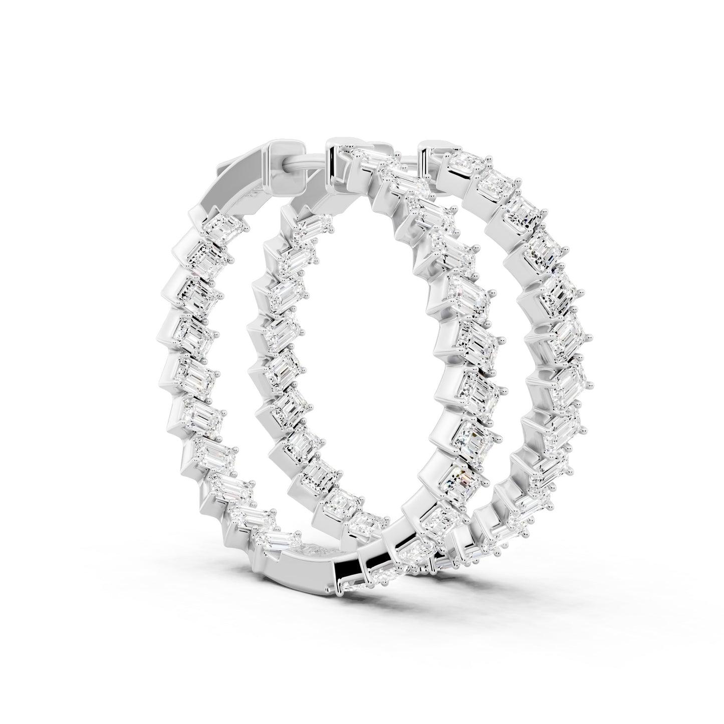 Poise Emerald Cut Earrings