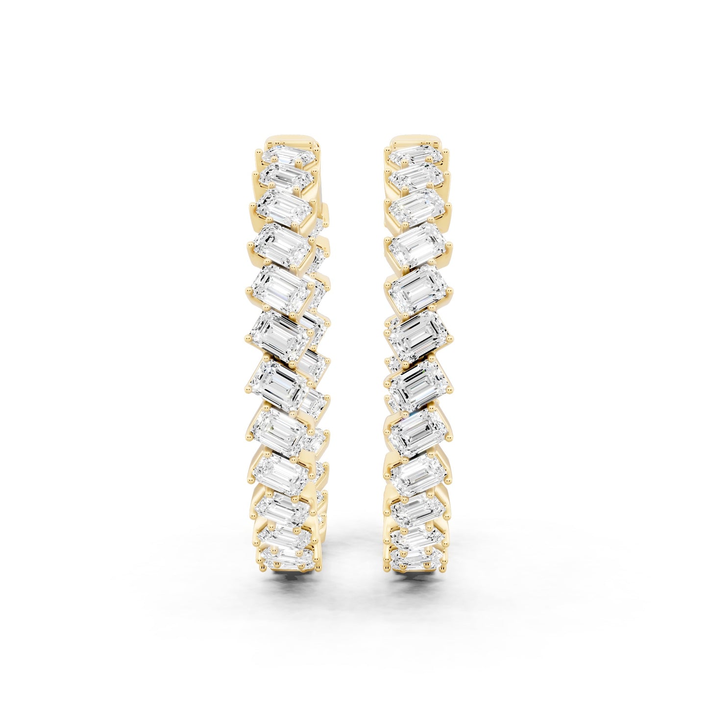 Poise Emerald Cut Earrings